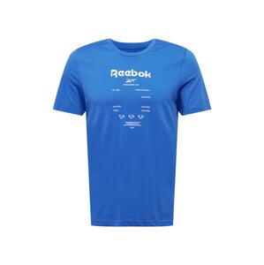 Reebok Sport Funkční tričko  královská modrá / bílá