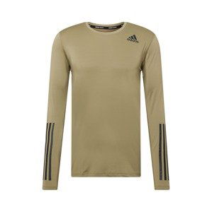 ADIDAS PERFORMANCE Funkční tričko  černá / olivová