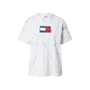 Tommy Jeans Tričko  bílá / světlemodrá / marine modrá / červená / pastelová modrá