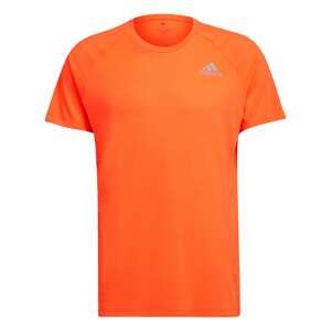 ADIDAS PERFORMANCE Funkční tričko  oranžově červená / šedá