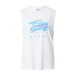 Tommy Jeans Top  nebeská modř / světlemodrá / růžová / bílá