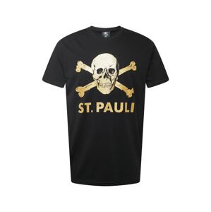 FC St. Pauli Tričko  černá / zlatě žlutá / světle žlutá