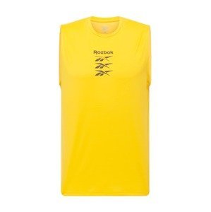 Reebok Sport Funkční tričko  zlatá / černá