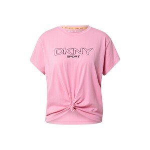 DKNY Performance Tričko  světle růžová / černá