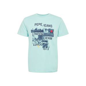 Pepe Jeans Tričko 'MILES'  světlemodrá / námořnická modř / grenadina / pastelově žlutá