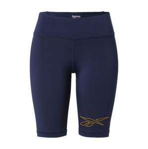REEBOK Sportovní kalhoty 'Piping'  modrá / okrová