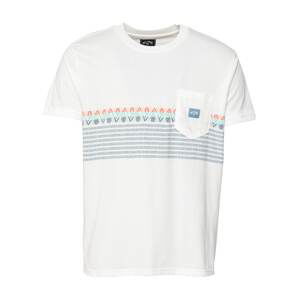 BILLABONG Tričko 'Spinner'  offwhite / oranžová / modrá