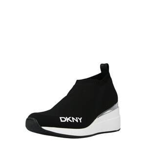 DKNY Slip on boty 'Parks'  černá / bílá