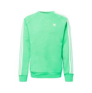 ADIDAS ORIGINALS Mikina  světle zelená / bílá