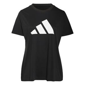 ADIDAS PERFORMANCE Funkční tričko  černá / bílá