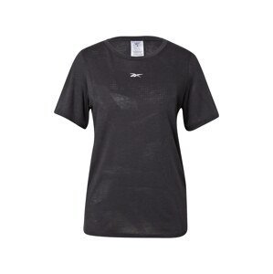 Reebok Sport Funkční tričko 'Burnout'  černá / bílá