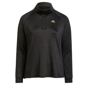 ADIDAS PERFORMANCE Sportovní mikina  oranžová / černá