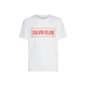 Calvin Klein Performance Funkční tričko  bílá / tmavě oranžová