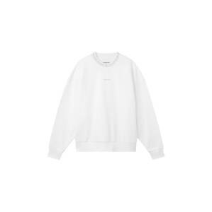 Calvin Klein Jeans Mikina  bílá / světle šedá