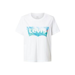 LEVI'S Tričko 'GRAPHIC JORDIE TEE NEUTRALS'  tyrkysová / bílá