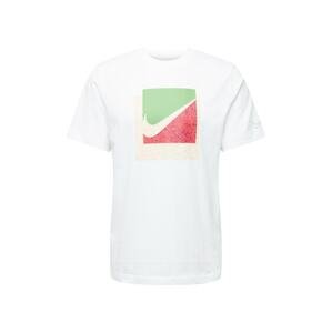 Nike Sportswear Tričko  bílá / zelená / červená / krémová