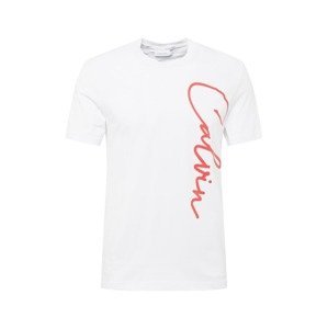 Calvin Klein Tričko 'SUMMER'  bílá / červená