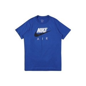 Nike Sportswear Tričko  modrá / bílá / černá
