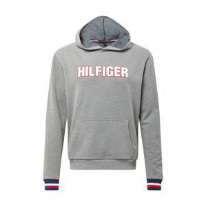 Tommy Hilfiger Underwear Mikina  šedý melír / bílá / červená / námořnická modř