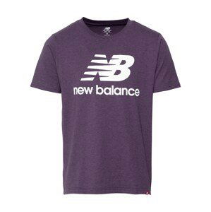 new balance Tričko  tmavě fialová / bílá / červená