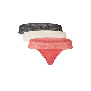 TOMMY HILFIGER Tanga  pastelově červená / námořnická modř / pudrová