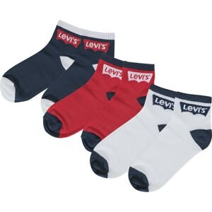LEVI'S Ponožky  červená / tmavě modrá / bílá / pudrová