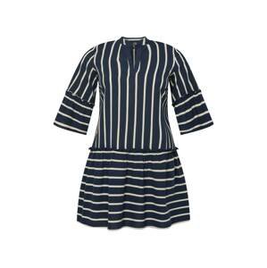 Vero Moda Curve Košilové šaty 'Afua'  námořnická modř / bílá