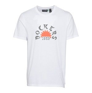 Dockers Tričko  jasně oranžová / bílá