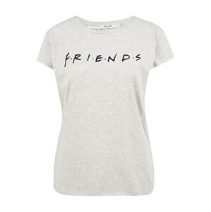 NA-KD Tričko 'Friends'  šedý melír / černá / modrá / žlutá / červená
