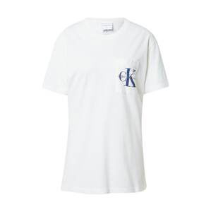 Calvin Klein Jeans Tričko '90'S MONOGRAM POCKET TEE'  nebeská modř / šedá / béžová