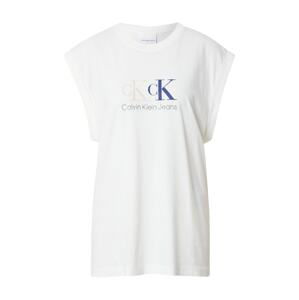 Calvin Klein Jeans Tričko '90'S DOUBLE MONOGRAM MUSCLE TEE'  starobéžová / šedá / nebeská modř / béžová