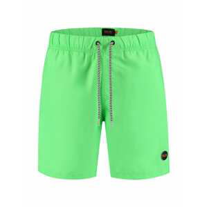 Shiwi Plavecké šortky 'Mike'  svítivě zelená / černá / bílá