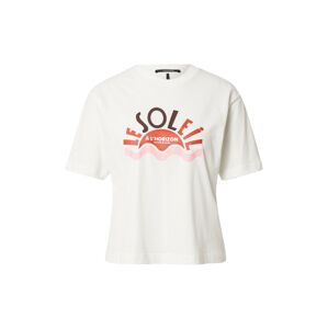 SCOTCH & SODA Tričko  růžová / červená / burgundská červeň / offwhite