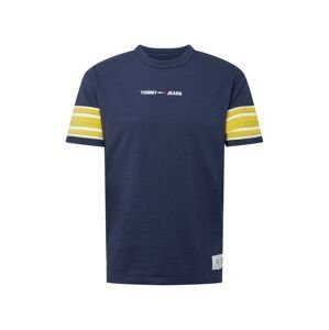 Tommy Jeans Tričko  námořnická modř / bílá / žlutá / červená