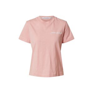 Calvin Klein Jeans Tričko  pink / bílá