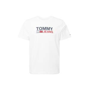 Tommy Jeans Tričko  bílá / námořnická modř / červená