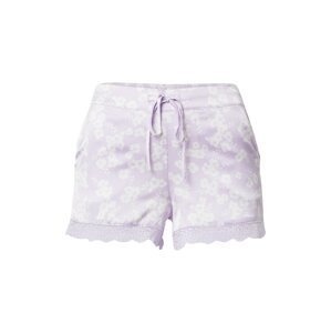 ETAM Pyžamové kalhoty 'NESS'  pastelová fialová / bílá