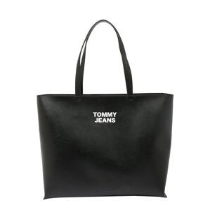 Tommy Jeans Nákupní taška  černá / bílá