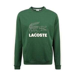 LACOSTE Mikina  bílá / zelená