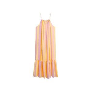 MANGO Letní šaty 'Niza'  medová / světle žlutá / světle fialová / světle růžová