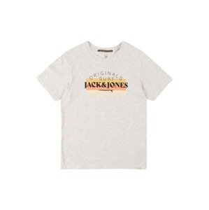 Jack & Jones Junior Tričko 'Cabana'  bílá / korálová / oranžová / černá