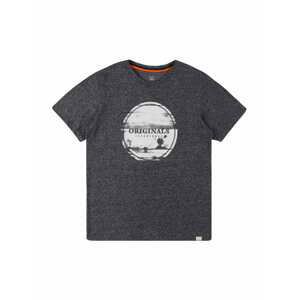 Jack & Jones Junior Tričko 'MALIBU'  bílá / noční modrá