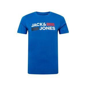 JACK & JONES Tričko  modrá / bílá / červená / černá
