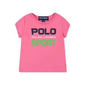 POLO RALPH LAUREN Tričko  pink / marine modrá / zelená / bílá