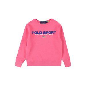 Polo Ralph Lauren Mikina  marine modrá / pink / červená / bílá