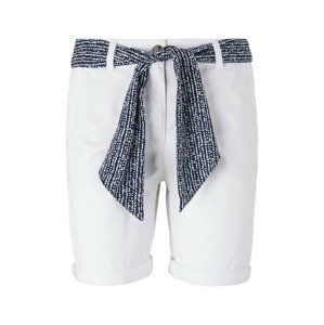 TOM TAILOR Chino kalhoty  bílá / enciánová modrá