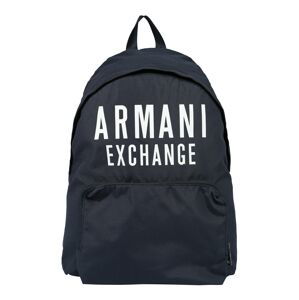 ARMANI EXCHANGE Batoh  tmavě modrá / bílá