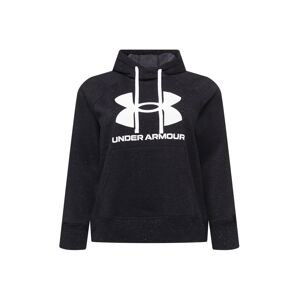 UNDER ARMOUR Sportovní mikina  černá / bílá