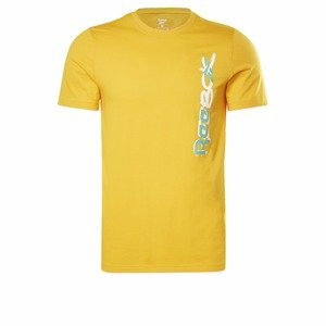 Reebok Sport Funkční tričko  zlatě žlutá / zelená / bílá