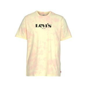 LEVI'S Tričko  žlutá / pastelově růžová / černá / červená